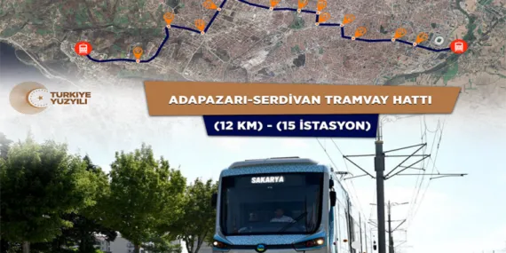 Sakarya raylı sistem hattına bir adım daha yaklaştı