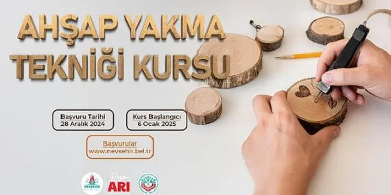 Ahşap Yakma Tekniği Kursu Başlıyor