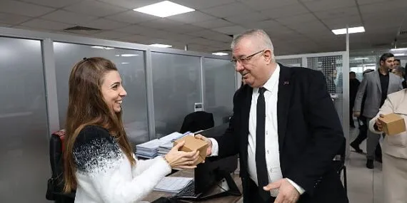 Başkan Ertaş’tan personelin yeni yılını kutladı