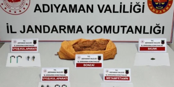 Adıyaman’da uyuşturucu operasyonu: 9 gözaltı