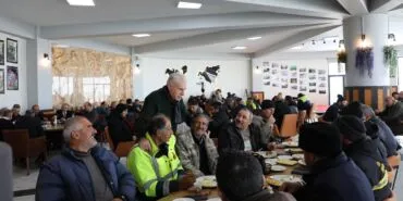 Başkan Mete Memiş, Karla Mücadele Kahramanları İle Kahvaltıda Bir Araya Geldi