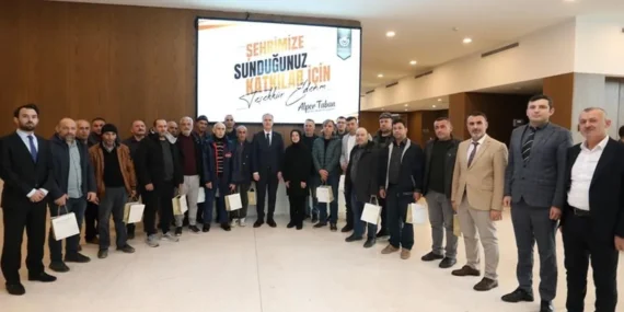 Bursa İnegöl Belediyesi'nden emekli olan personellere vefa