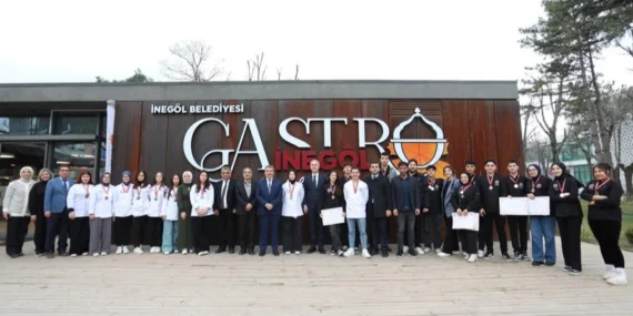 Bursa İnegöl'de Başkan Taban gastronomi şampiyonlarını ağırladı