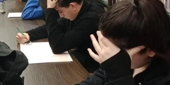 Bursa İnegöl'de öğrenciler ter döktü