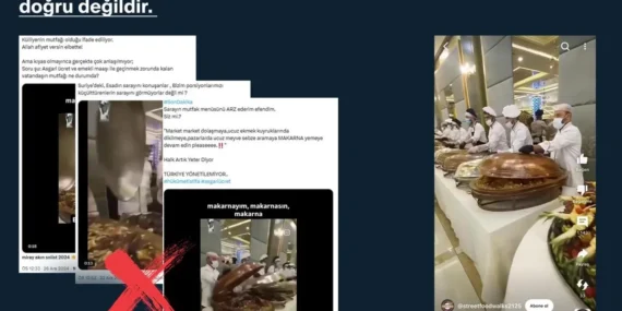 Çok konuşulan görüntüler o mutfağa ait değil!