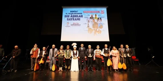 Denizli Uluslararası Ege Âşıklar Bayramı'na yoğun ilgi