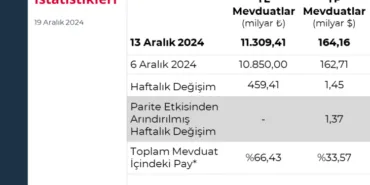 'Merkez'in toplam rezervleri arttı