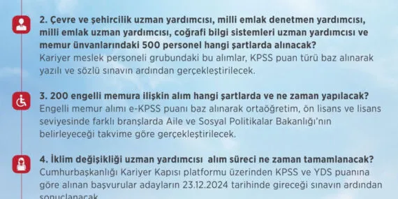 Çevre Şehircilik ve İklim Değişikliği Bakanlığı personel alacak… İşte o alımlarla ilgili merak edilenler