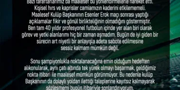 Kocaelispor'dan 'Sağlam' istifa!