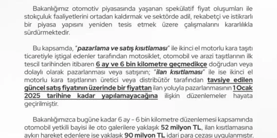 6 ay ve 6 bin kilometre aykırılığına 142 milyon lira ceza