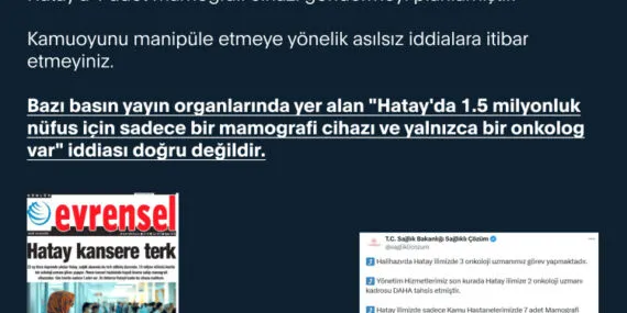 Hatay'daki o iddialar yalanlandı