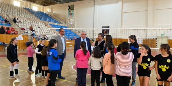 Antalya Kumluca'da Kaymakam Güneş'ten sportif ziyaret