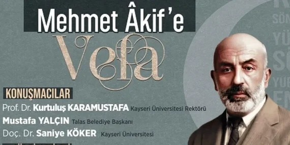 Kayseri Talas Mehmet Akif'i unutmadı