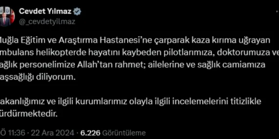 Helikopter kazasıyla ilgili Vali Akbıyık'tan ilk açıklamalar… Taziye mesajları peş peşe geldi