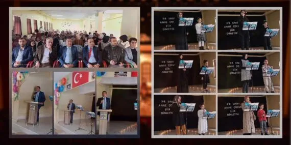Şehit Nevzat Kaya İlkokulu’nda Anlamlı Şiir Dinletisi, Anneler ve Çocuklar Sahnedeydi