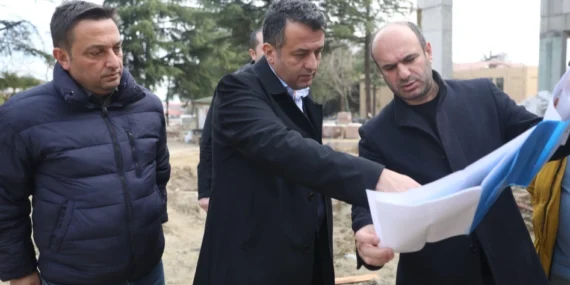 Samsun'da Başkan Doğan projeleri yerinde inceledi