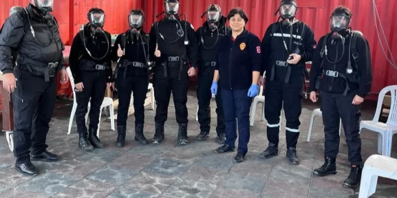 Tuzla Kent Konseyi'ne gönüllü itfaiyecilik eğitimi
