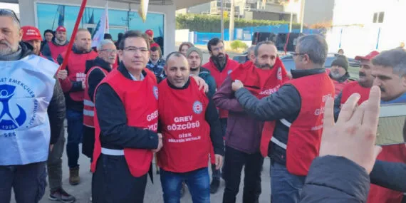 Balıkesir Bandırma'da Arıtaş Kriyojenik'te grev başladı