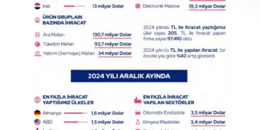2024'te TL ile yapılan ihracat yüzde 42 arttı... En fazla ihracat Almanya'ya haberi