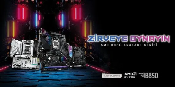 ASRock Rakipsiz Performansa Sahip Yeni AMD B850 Serisi Anakartlarını Tanıttı haberi