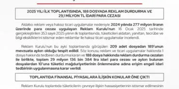 Aldatıcı ve yanıltıcı reklamlara geçit yok! haberi