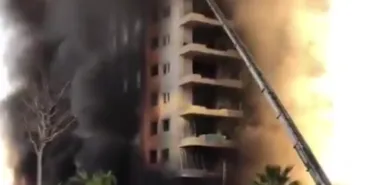 Antalya Alanya'da otel inşaatında yangın! haberi