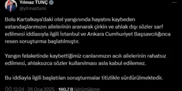 Bakan Tunç açıkladı: Acılı ailelere saygısızlığa re'sen soruşturma haberi