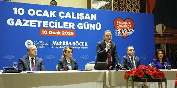 Başkan Böcek gazetecilerle buluştu haberi