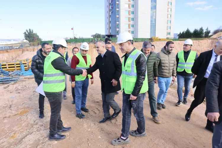 Başkan Çiftçi, spor lisesi inşaatını inceledi haberi