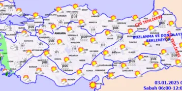 Batıda yağmur, doğuda çığ ve buzlanma haberi