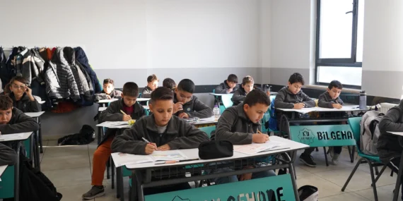 Bilgehanelerde 2. Türkiye Geneli deneme sınavı heyecanı yaşandı haberi