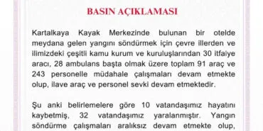 Bolu Kartalkaya'da otel yangını: Ölü ve yaralılar var haberi