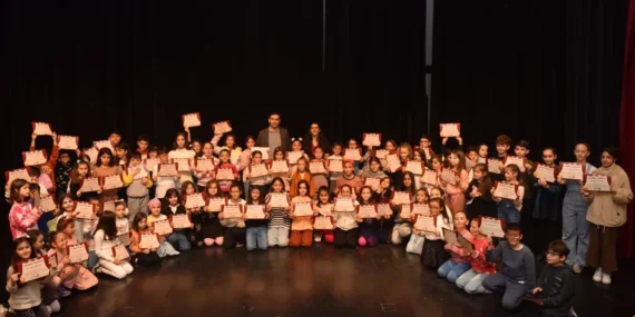 Bursa Yıldırım'da 'Çocuk Drama'sında mezuniyet heyecanı haberi