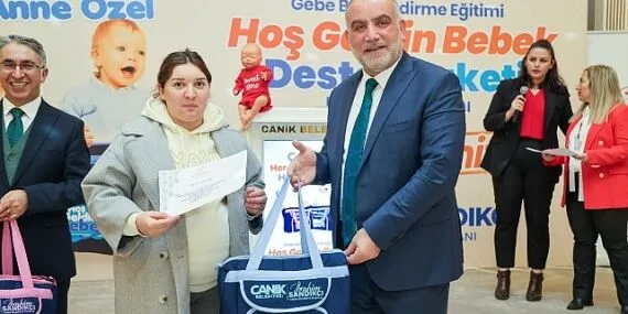 Canik'te Anne Adaylarına Bebek Destek Paketi haberi