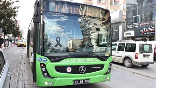 Denizli Büyükşehir’den siyah kurdeleli anma haberi