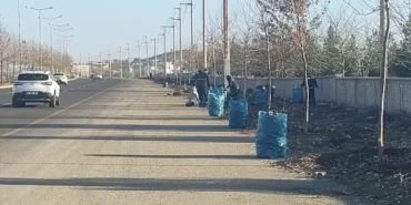 Diyarbakır kent girişlerinde temizlik çalışması haberi
