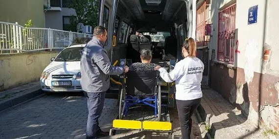 Engelli ve hasta bireylere 5 bin 981 kez nakil hizmeti haberi