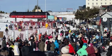 Erciyes Kayak Merkezi doldu taştı! haberi