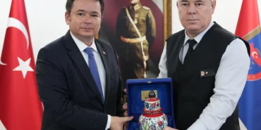 Erkan Aydın, Bursa İl Jandarma Komutanı Tuğgeneral İdris Tataroğlu’nu ziyaret etti haberi
