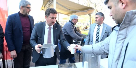 Erkan Aydın'dan vatandaşlara çorba ikramı haberi