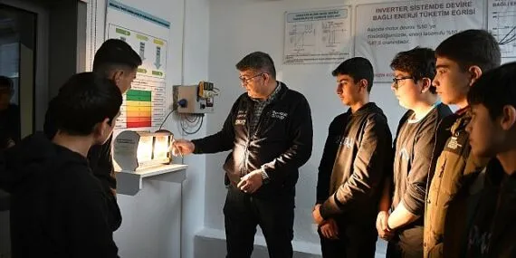 Gençlere uygulamalı enerji tasarrufu eğitimi haberi