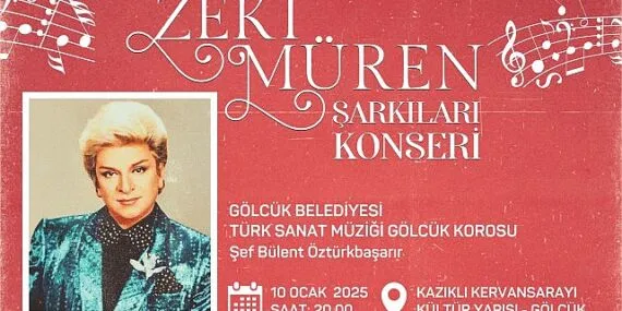 Gölcük Belediyesi, Türk müziğinin efsane ismi Zeki Müren’i anmak üzere özel bir gece düzenleyecek. haberi