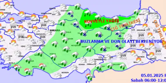 İç ve Doğu Anadolu'ya kuvvetli uyarı! haberi