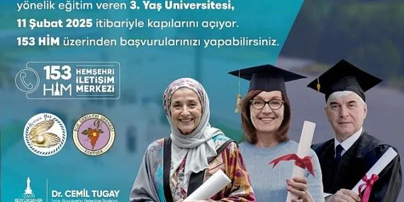 İzmir Büyükşehir Belediyesi’nden 60 yaş ve üstü yurttaşlar için ücretsiz üniversite haberi