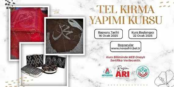 KAPEM’de Tel Kırma Yapımı Kursu Açılacak haberi