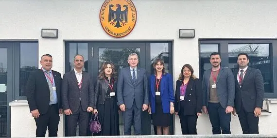 Karabağlar AB Komisyonu’ndan Almanya Başkonsolosluğu’na ziyaret haberi