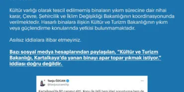 Kartalkaya'daki yanan binanın yıkılma iddiaları dezenformasyon! haberi