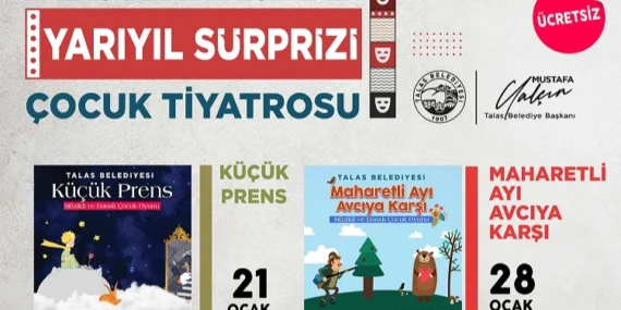 Kayseri Talas'ta çocuklara yarıyıl sürprizi haberi