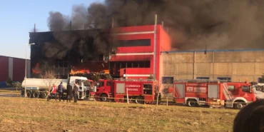 Kırklareli'nde oyuncak fabrikasında yangın
