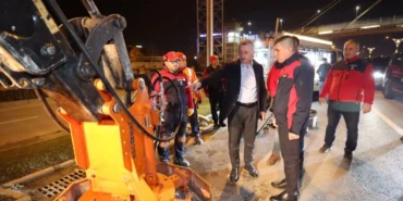 Kocaeli Büyükşehir yeni yıla yol bakımıyla girdi